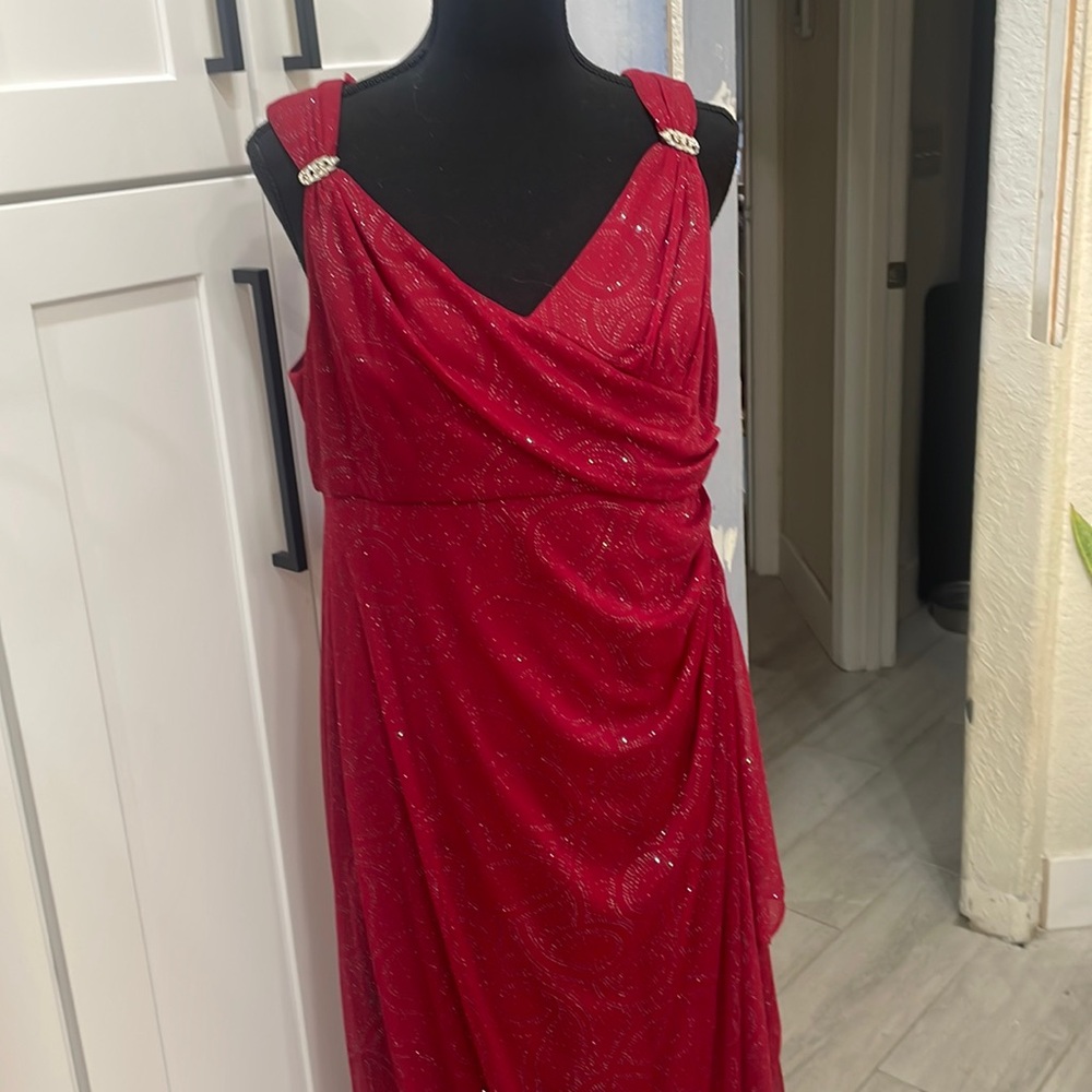 Floor length formal Red dress size 14